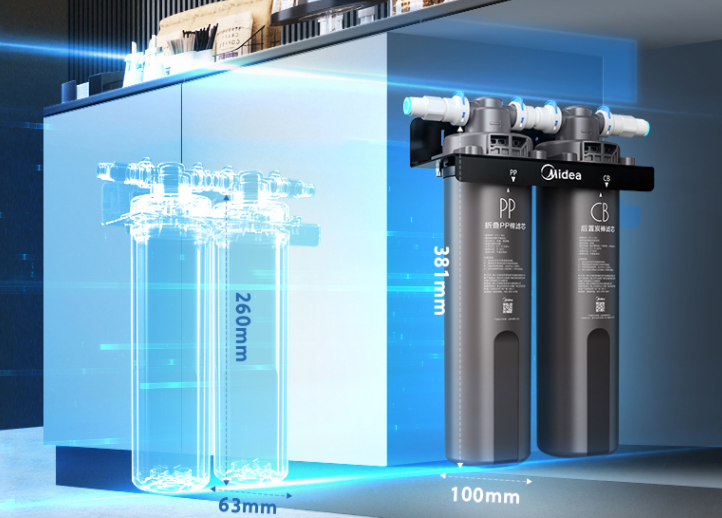 美的Midea MC823-2 商厨净水机 一级能效 双芯长效大通量过滤器